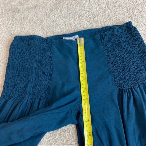 Palazzo Trousers extra wide leg Hippy Harem Flares festival beach & party Sz S/M - Picture 6 of 10